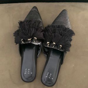 A New Day- Black Mules size 8 1/2